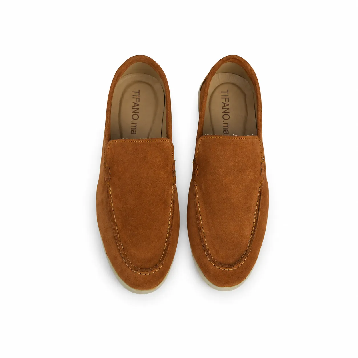 Mocassin pour homme 112 TABAC daim ..........  miniature